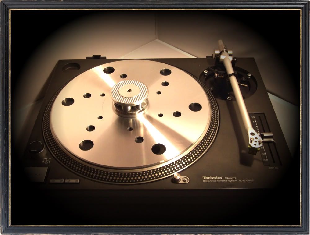 Technics turntable mat and platter